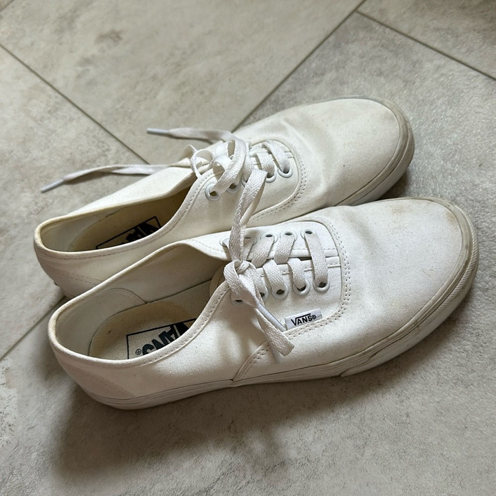 White Womens Vans
